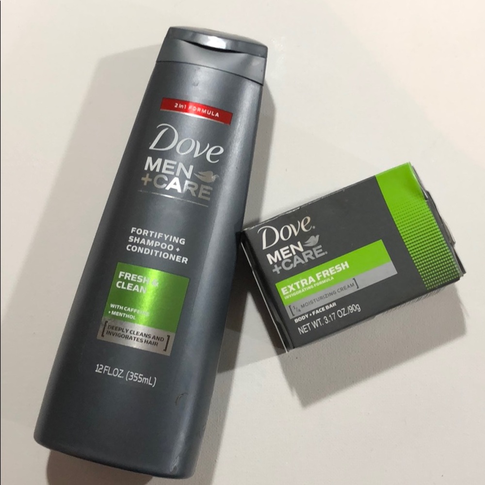 Men’s Dove All in 1 Shampoo & Bar Soap duo
